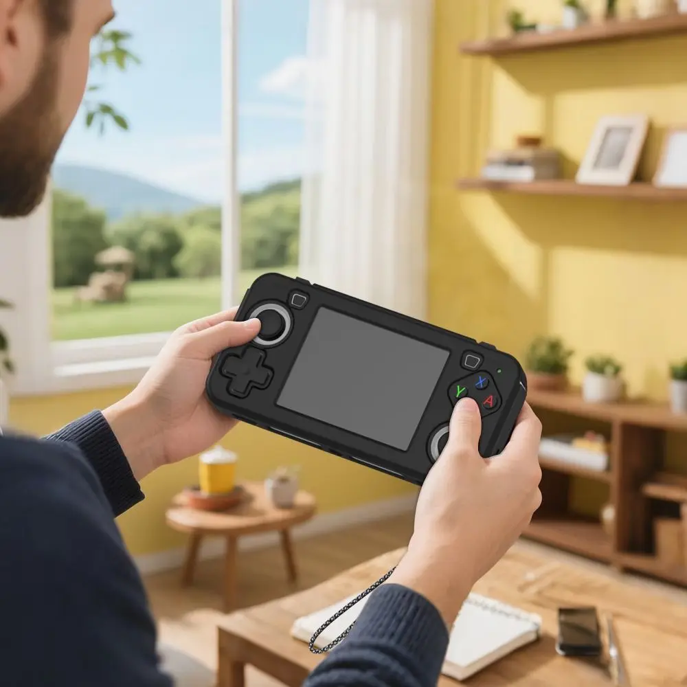 ฝาครอบป้องกันซิลิโคนกันกระแทกป้องกันรอยขีดข่วนเกมคอนโซลกรณีเปลี่ยนสำหรับ R36H เรโทรคอนโซลเกมมือถือ