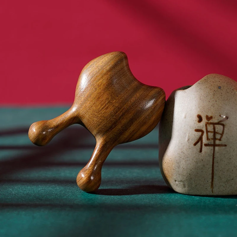 

1Pcs Sandalwood Nose Massager Promote Blood Circulation Trigger Point Therapy Pedicure Gua Sha Board Nose Lifting Tool Massager