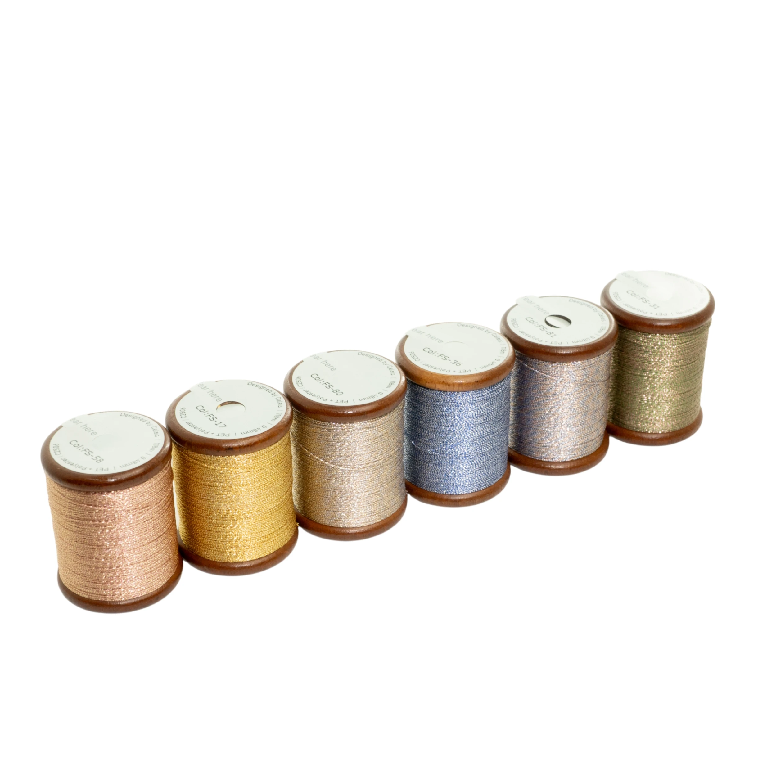 Calais FS 4-Ply Tatting الدانتيل الموضوع بكرة ل الكروشيه التطريز DIY بها بنفسك صنع المجوهرات الموضوع المعدني لأقراط سوار