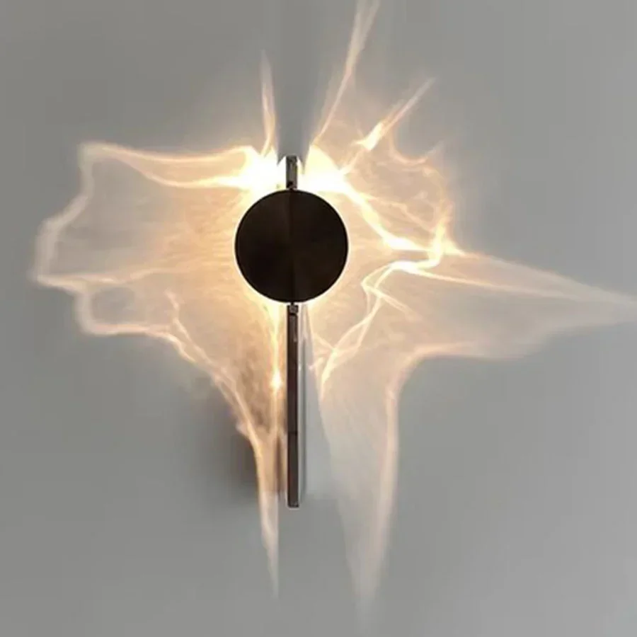 Creative Art Ripple Wall Lamp Minimalist LED Wall Sconce Bedroom Bedside BackgroundAisle Porch Corridor Atmosphere Wall Light