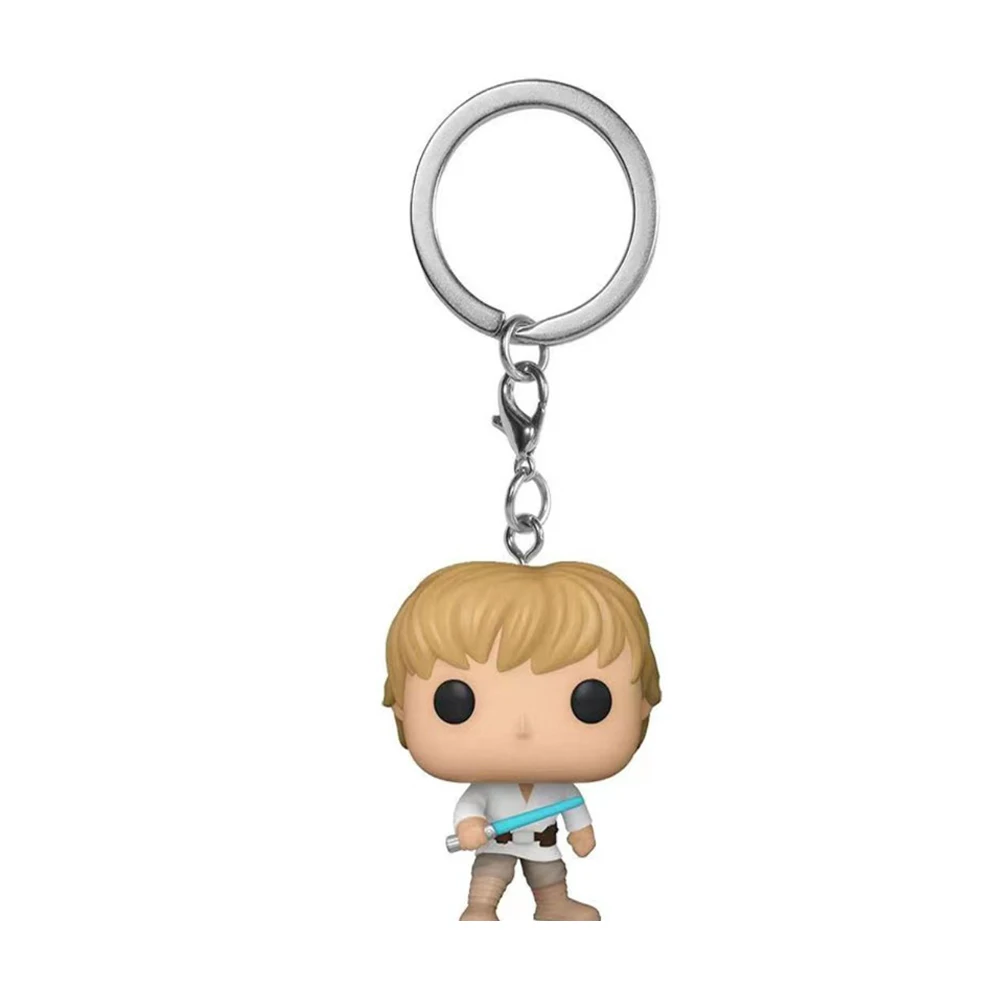 Schlüsselanhänger Obi-Wan Kenobi Das Kind Baby Yoda mit Becher Boba Fett der Mandalorianer Taschen-PVC-Figur Spielzeug Schlüsselring – Detail 7