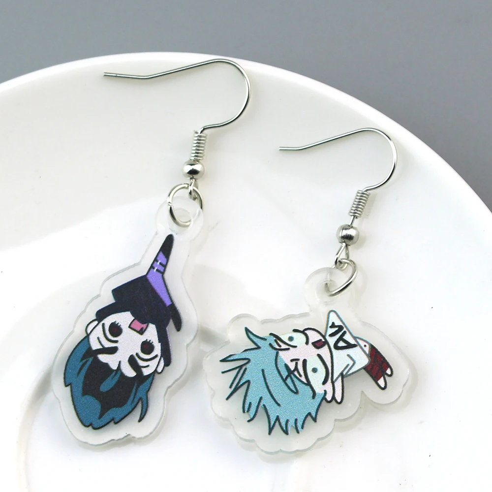 ALIEN STAGE IVAN & TILL Hängeohrringe für Männer, Acryl-Anhänger, Damen-Ohrhaken, Anime-Schmuck für Mädchen, Schlüsselanhänger-Geschenk