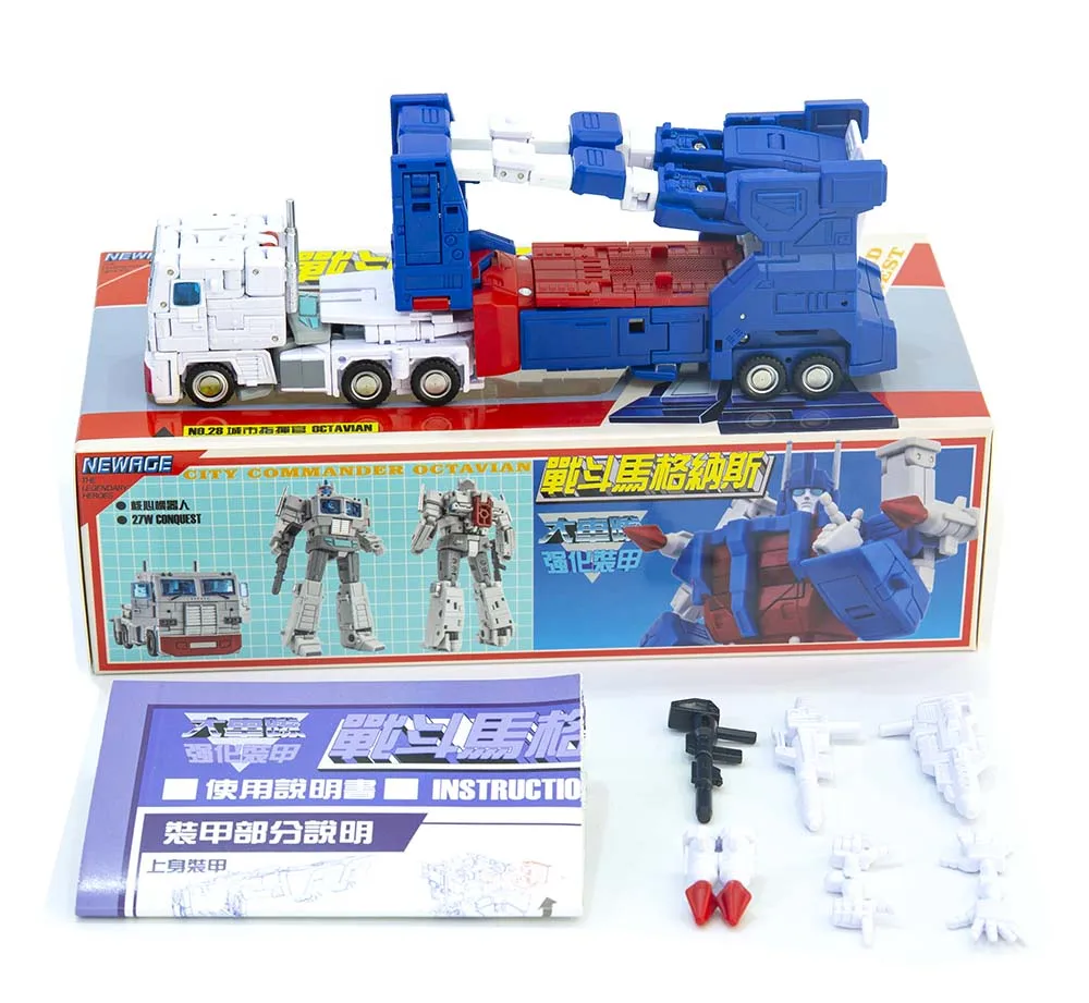 New Transformation ของเล่นหุ่นยนต์ Newage H28 Ultra Magnvs Octavian NA ตํานาน Heroes Action Figure ในสต็อก