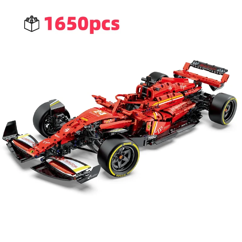 

MOC Super Racing Car Building Blocks Set Technical Formula 1 Model Kit Assembly Bricks Holiday Birthday Gift for Adults Kids