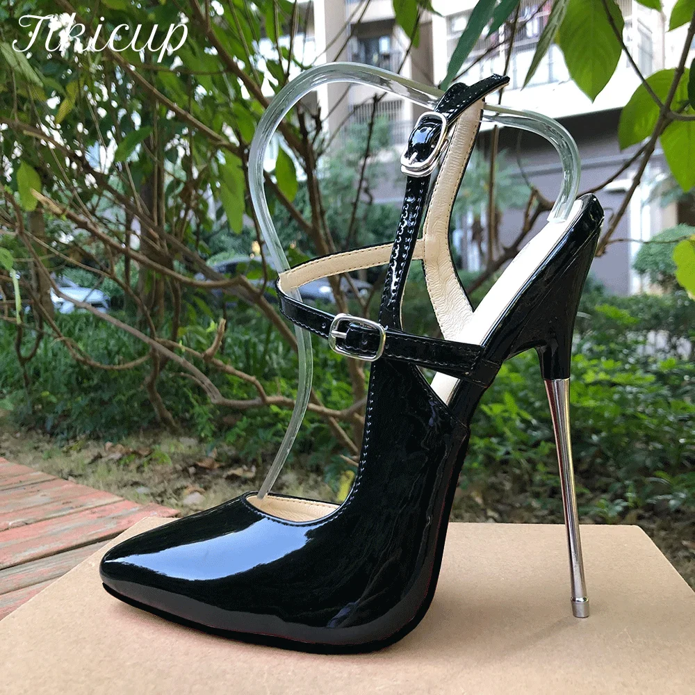 

Tikicup New Sexy 16cm Ultra High Heels Stilettos Women Pumps Fetish Photograph Performance Drag Queen Cat Walk Men Unisex Shoes
