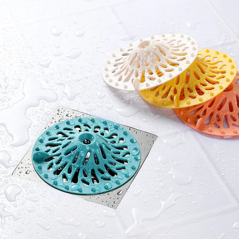 

Bathroom Shaped Anti Clogging Floor Drain Cover Kitchen Bathroom Sink Filter Hair Drain Hair Filter