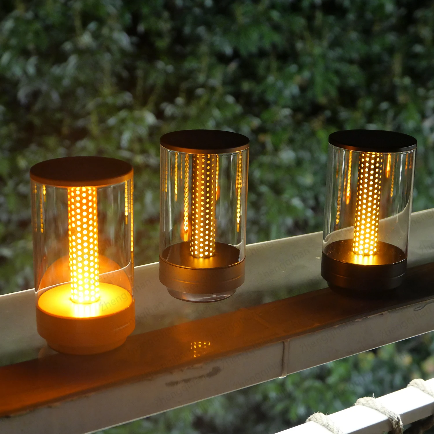 Wireless Led Candles With Rechargeable Touch Sensor Desktop Night Light Flames Light For Restaurant Bedroom Holiday Home Decor