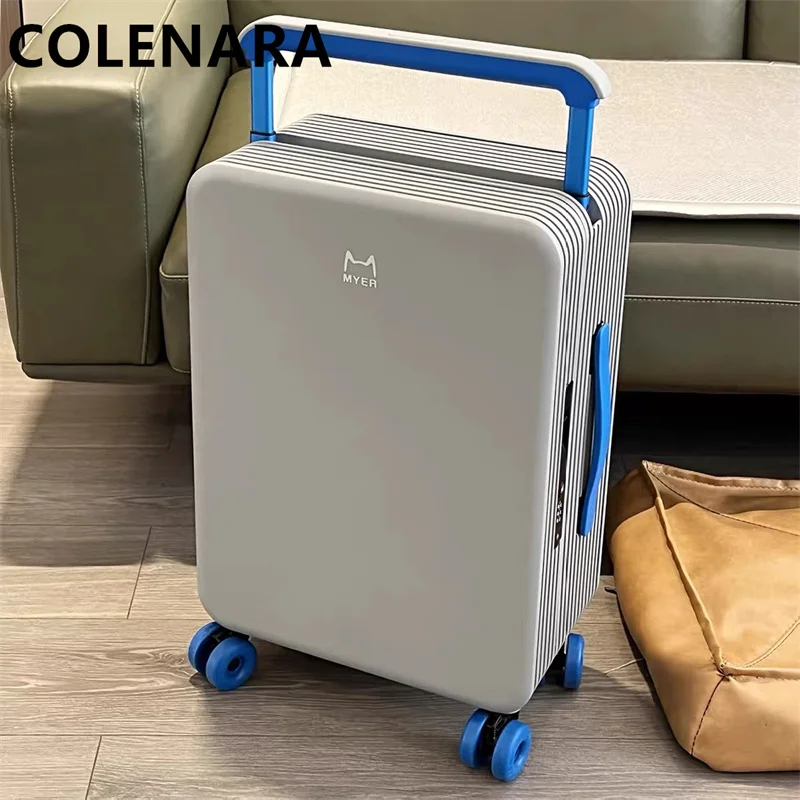 

COLENARA High-quality Suitcase Large-capacity Trolley Case ABS+PC Boarding Box 20 "24 Inch Women's With Wheels Luggage Bag