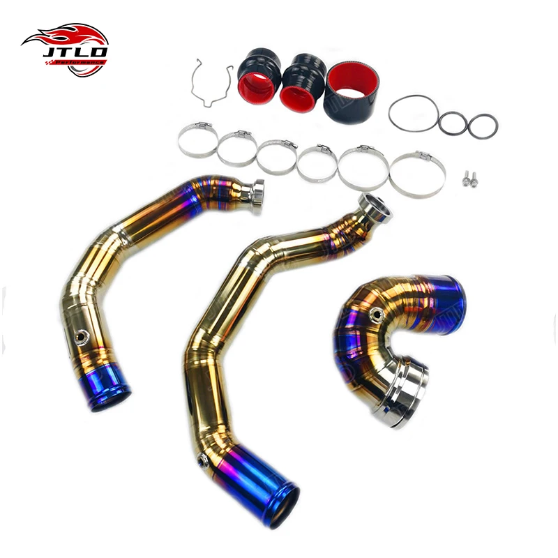 

JTLD Titanium Alloy Charge Pipe For S55 Engine F8X M2 M3 M4 Charge Pipe + J Pipe