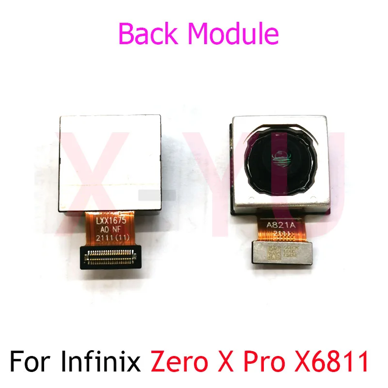 For Infinix Zero X Pro X6811 Rear Back Big Front Camera Module Flex Cable Repair Parts