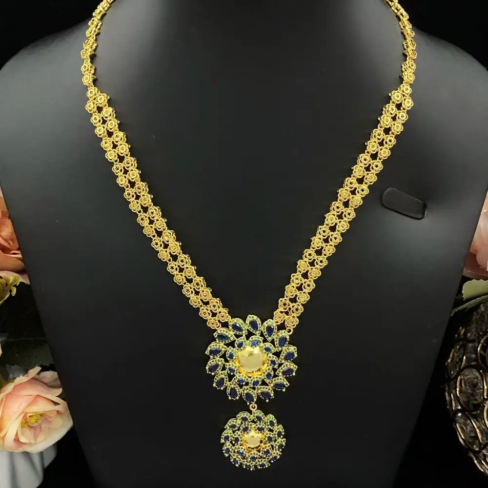 

JRH винтажный богемный комплект ювелирных изделий с цирконием, нигерийский комплект, разноцветный циркон, позолоченный медный браслет, кольцо, ожерелье, серьги для фестиваля