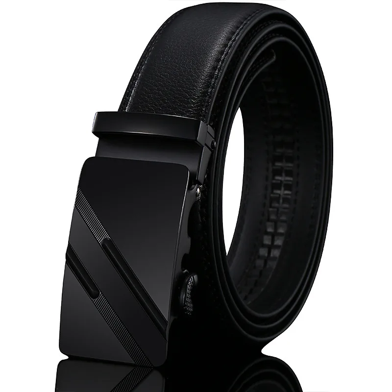 Ceinture pour hommes d'affaires de mode véritable marque de luxe ceinture boucle en métal ceinture en cuir PU de haute qualité ceinture souple avec pantalon Cargo jean