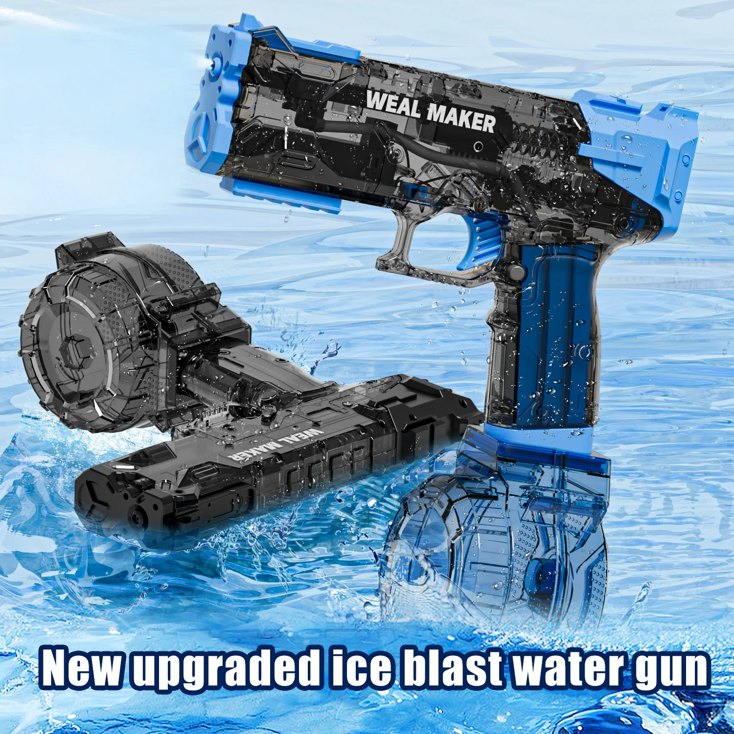 2024 New Summer Electric Water Gun Toys Bursts Pistol Shooting Toy Water Automatic Water Spray Beach Toy For Kids Adult Gifts