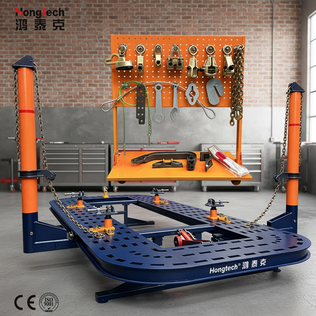 Hot Selling Hongtech HOT-M5 Car Frame Collision Repair Manganese Steel Chassis Straightening Bench For Auto Body Shop