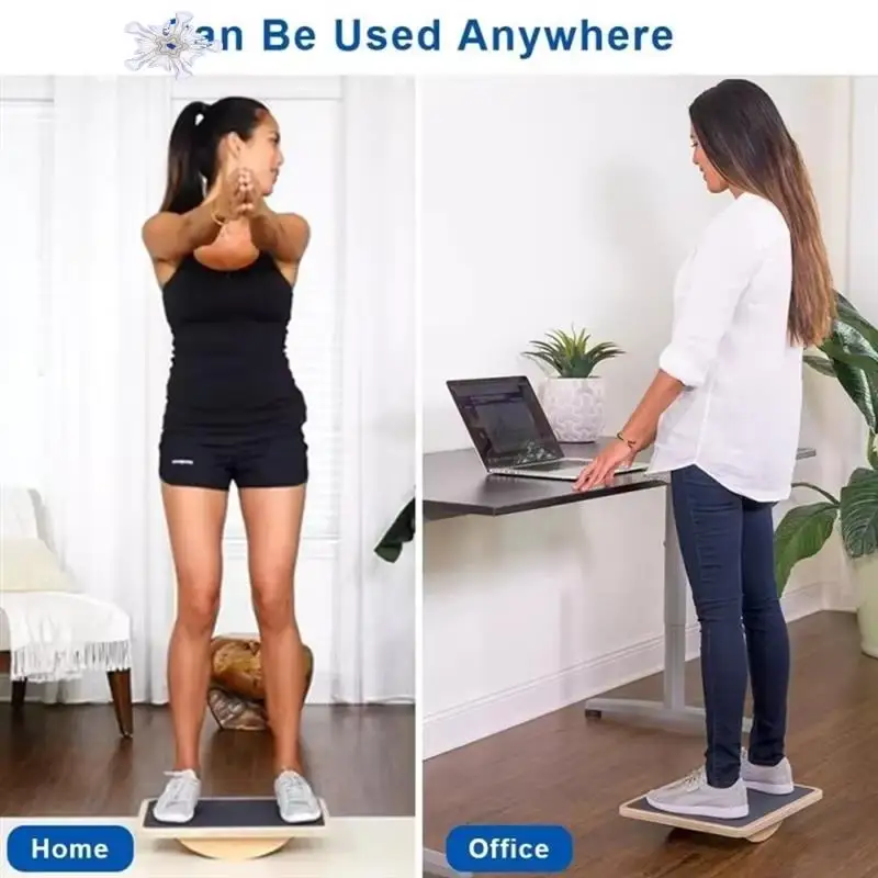 

Balance Board For Core Strength Training Pine Multilayer Board Ideal For Home Stability Workouts