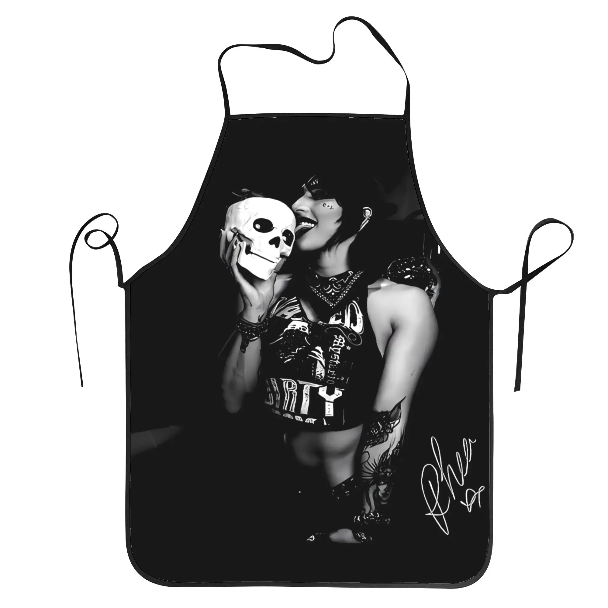 

Rhea Ripley Skull Rhea Ripley Apron Restraunt Barber Kitchen Accessories Fashion Cooking Aprons without Pocket