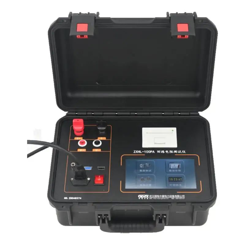 

Измеритель сопротивления петли ZXHL-100PA, тестер контактного сопротивления с Bluetooth и функцией печати, 0.1μΩ-100A