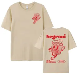 Angroni-男性と女性のためのユーモラスなグラフィックTシャツ,結婚式,カクテル,飲み物用,原宿漫画,美的Tシャツ,特大の綿100%