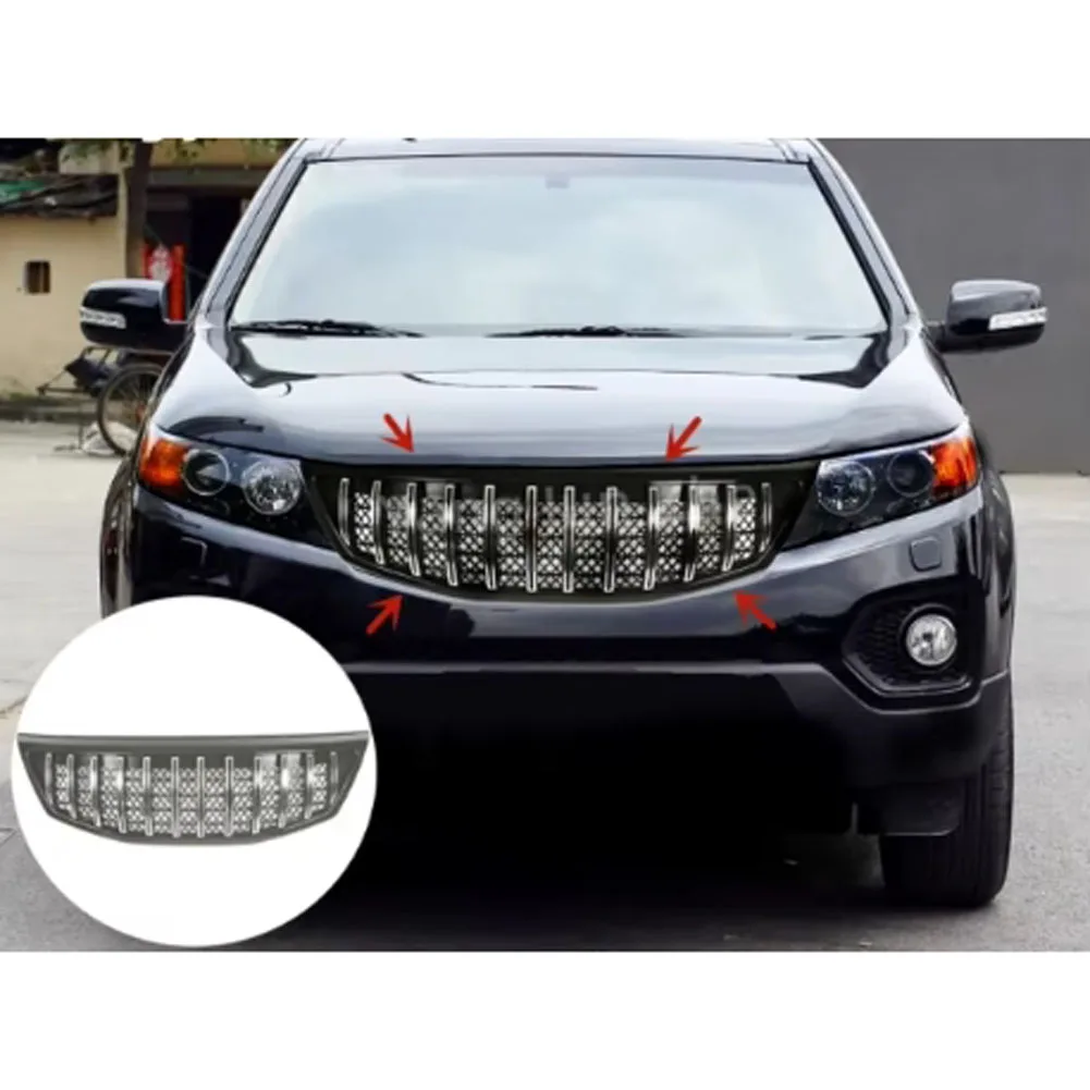 car front grille decorative cover For KIA Sorento Front grille modified racing grille decoration car accessories 2009-2012