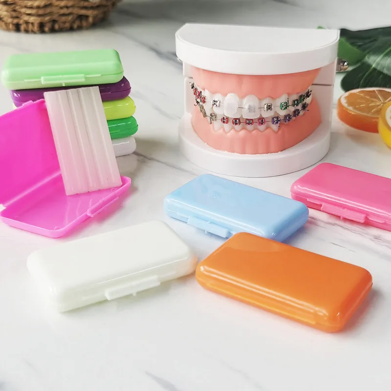 10 Box/Lot Dental Orthodontic Relief Wax for Bracket Patient Relief Protect Lips and Gums Irritation Fruit Flavour Wax