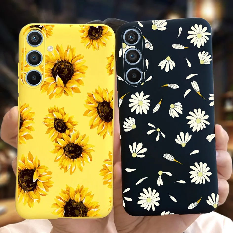 For Samsung Galaxy A54 5G Case 2023 Cute Daisy Flower Slim Silicone Soft Cover For Samsung A54 A 54 GalaxyA54 SM-A546B Funda New