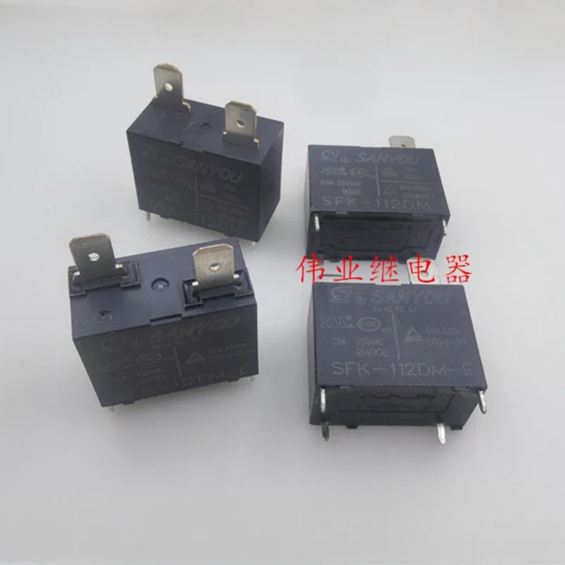 （Brand new）1pcs/lot 100% original genuine relay:SUNYOU Relay SFK-112DM SFK-112DM-E 12V 4pins 20A 25A Air conditioning relay