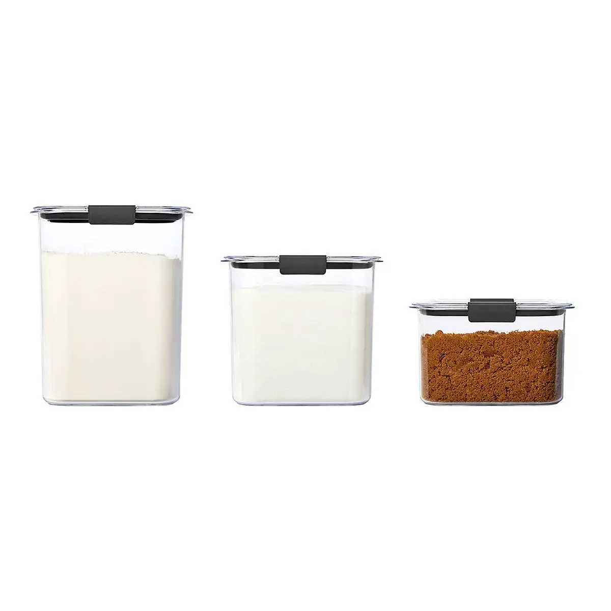 Rubbermaid Brilliance Pantry Baking Storage Container Set of 3