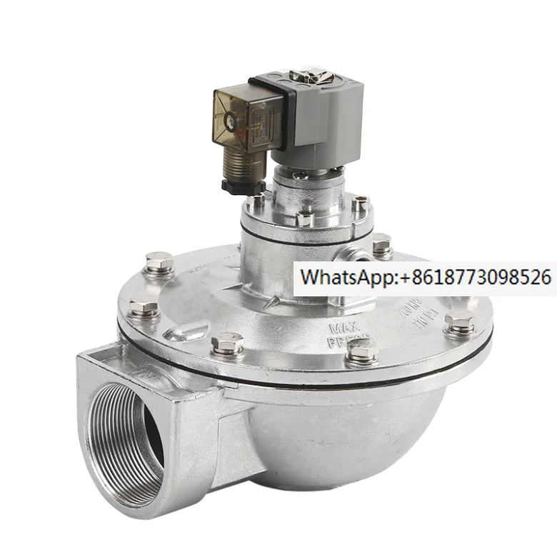 

G2" Right Angle Pneumatic Pulse Solenoid Diaphragm Valve AC220V / DC24V DMF-Z-50S GOYEN Type Aluminum Alloy