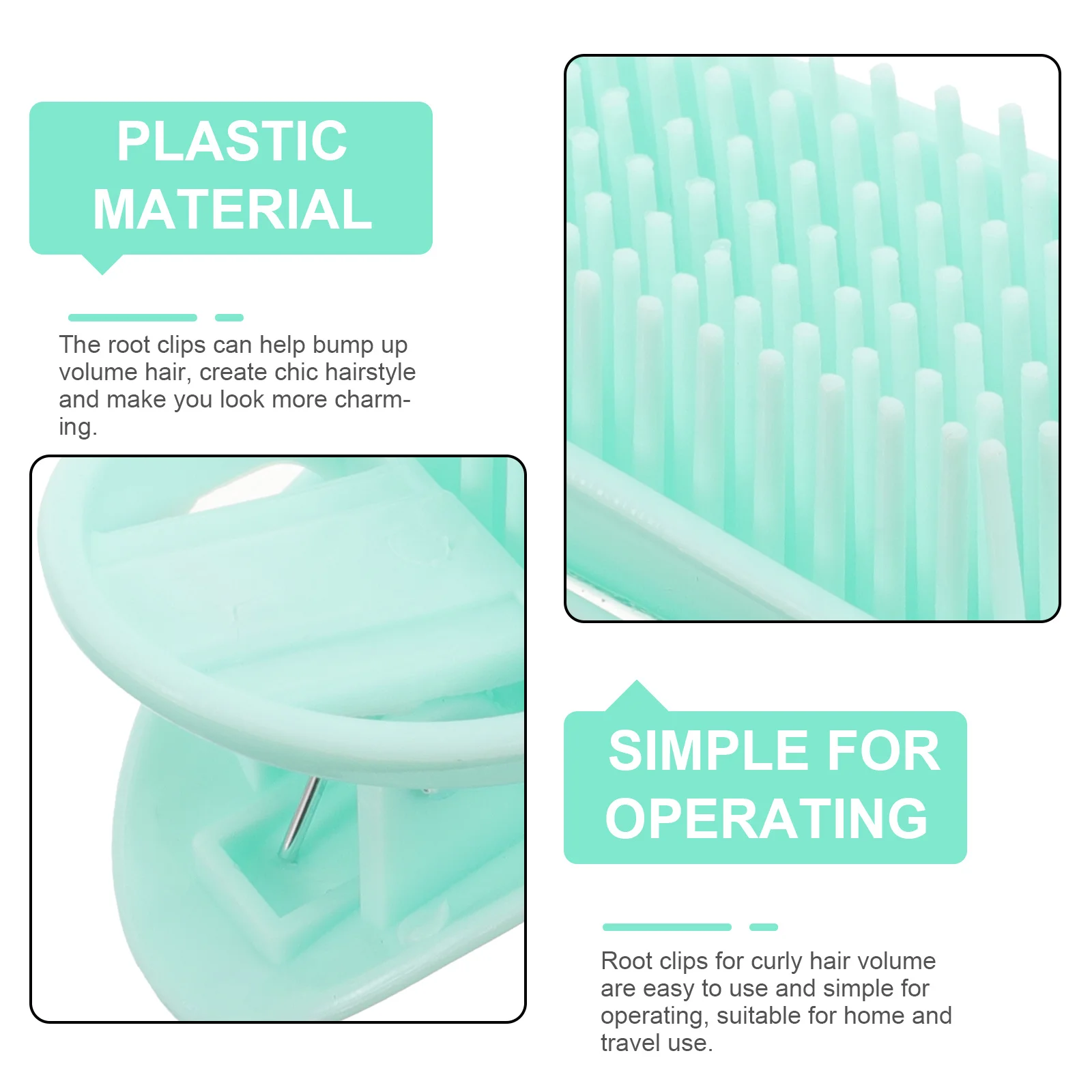 

6Pcs Volumizing Hair Root Clips for Curly Hair Volume Styling Tool Natural Comfortable Instant Fluff Effect Women