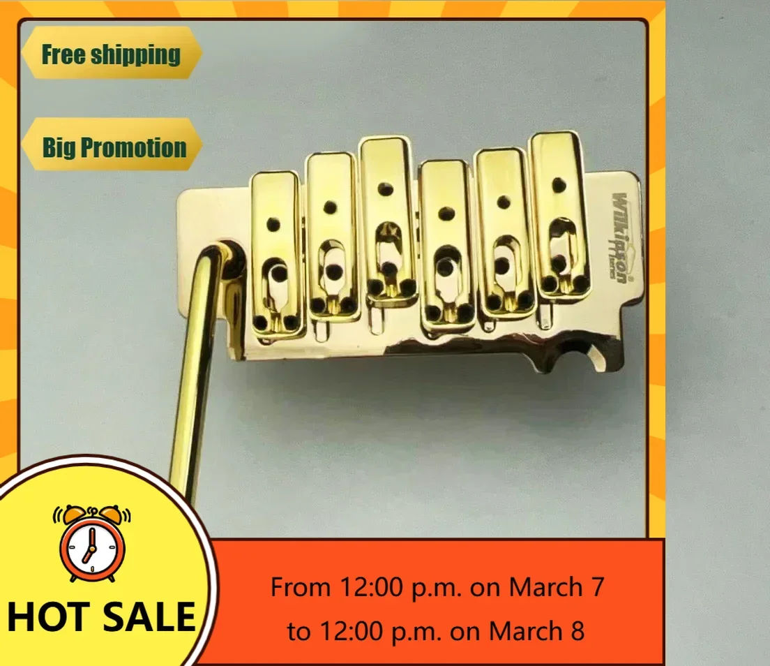 QX Music Store----brand new-Wilkinson Licensed Knife Edge Type 2 Back Point Double Swing Electric Guitar Tremolo Bridge  WOV10