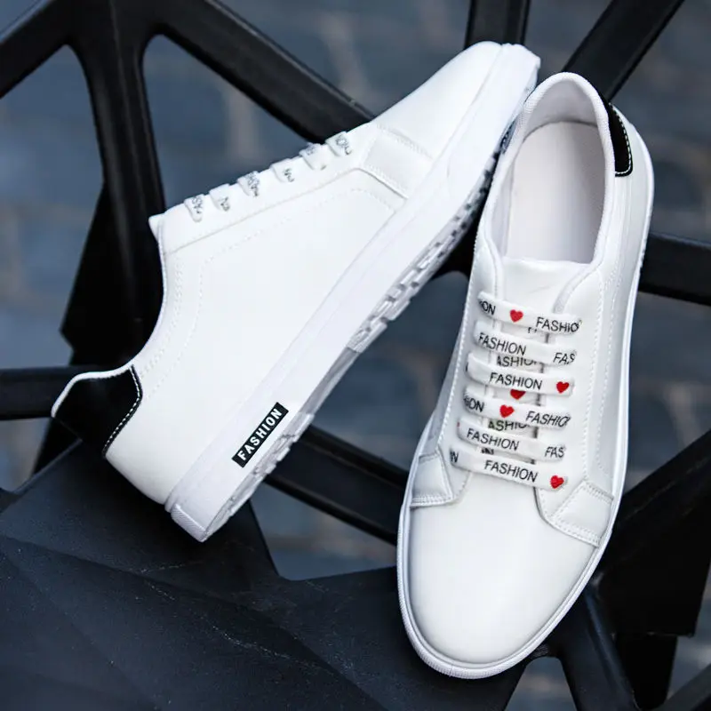Men's Casual Shoes Sports White Spring Autumn Male Shoe Safety Flat Running Sneakers Cheap Liquidation Without Leather Retro image 3