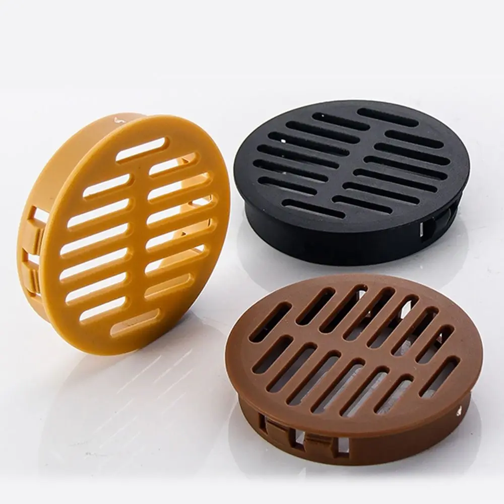 4Pcs 35/50mm Round Cabinet Air Duct Vent Plastic Louver Mesh Hole Plug Decoration Cover Wardrobe Grille Ventilation Systems