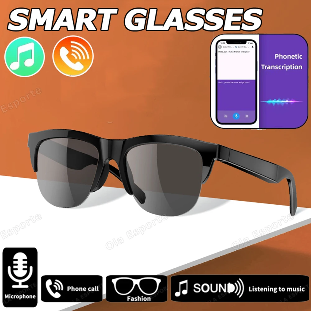 

Smartglasses 2025 Новые УФ-поляризованные линзы с искусственным интеллектом, беспроводной Bluetooth-вызов, HD голосовая навигация, спортивные солнцезащитные очки для мужчин и женщин