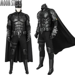 2022 The Bat Bruce Cosplay Costume Halloween Carnival Adult Men Superhero Wayne Jumpsuit Fancy Uniform With Cloak Headgear