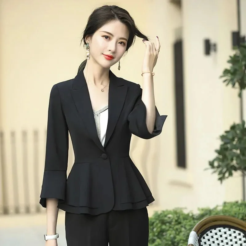 

Design Inspired Mini Suit Jacket for Spring/Summer 20205 Loose Stylish Solid Color Fashionable Temperament Stylish Casual Suit