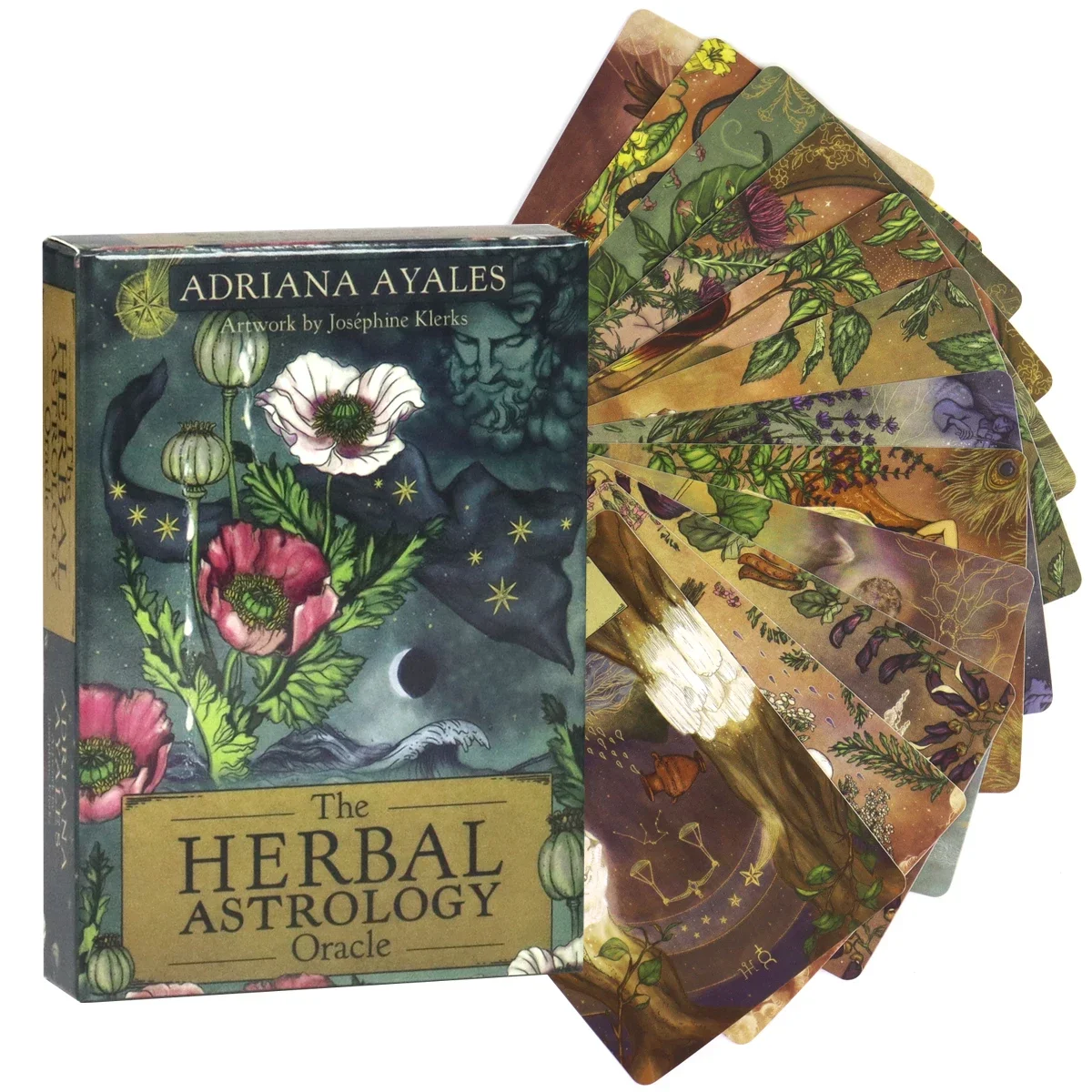 The Herbal Astrology Oracle Cards Deck giochi di mazzo di tarocchi Oracle Deck divinazione Party Desktop Toy Entertainment Leisure 18 +