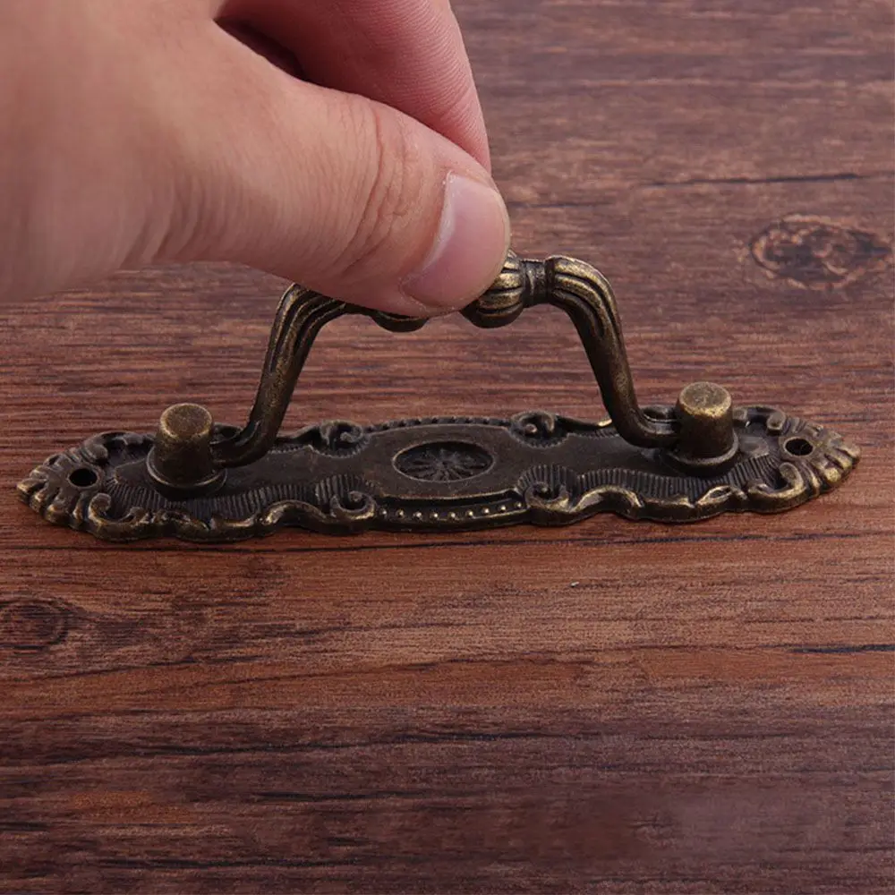 

Kitchen Vintage Knobs Dresser Wardrobe Door Bronze Cupboard Handles Zinc Alloy Cabinets Handle Pulls European Modern