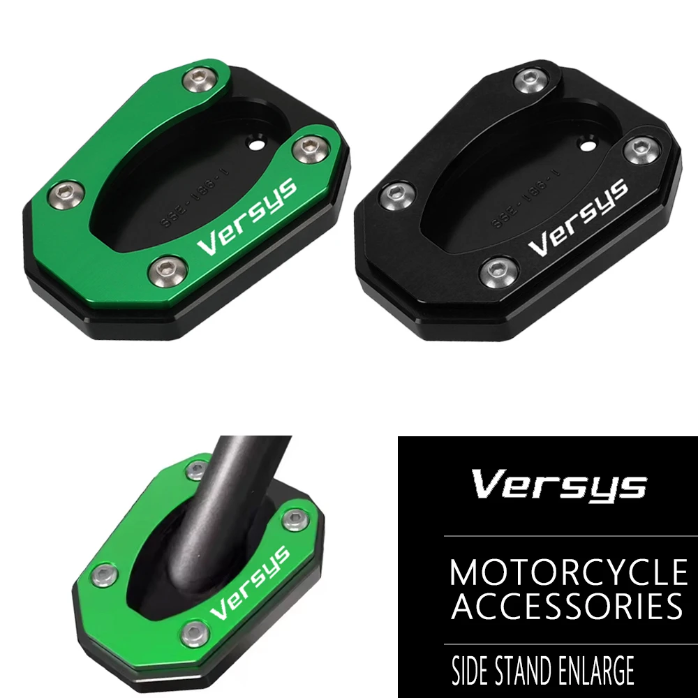 

For Kawasaki Z500 Z 125 250 400 500 2018-2026 Versys 650 Eliminator 500 side stand extension pads enlarge stand plate expander