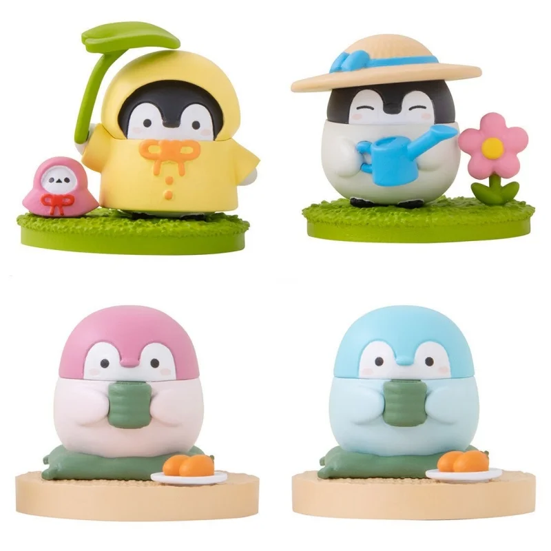 

Bandai Original 4Pcs Gashapon Vignette Friends コウペンちゃん Toys For Kids Gift Collectible Model Ornaments