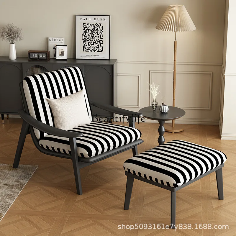 Wohnzimmer Balkon abnehmbarer französischer Retro-Freizeitstuhl aus Eschenholz und Massivholz