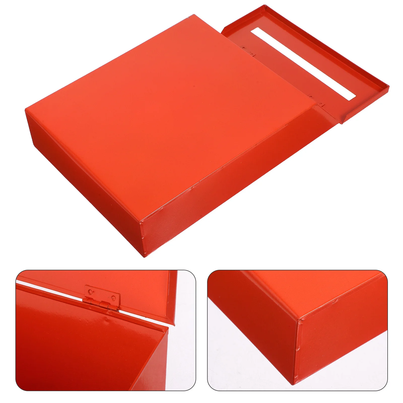 

Retro Iron Mailbox Wall Mount Large Capacity Decorative Suggestion Box for Home Office Indoor Outdoor Vintage Design