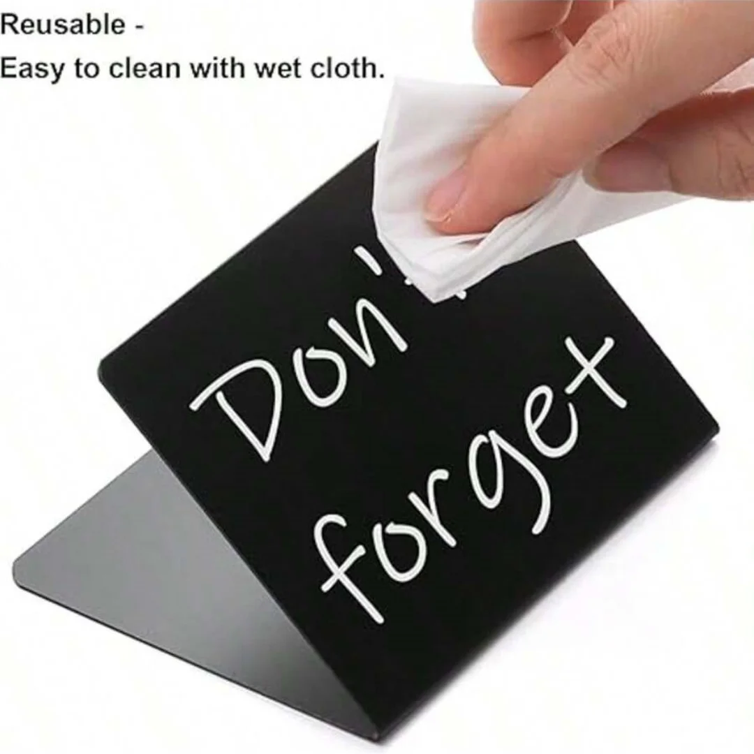 10/20Pcs Mini Chalkboard Signs Rewritable Message Board Seat Cards Food Labels for Retail Display Special Events Party Buffet