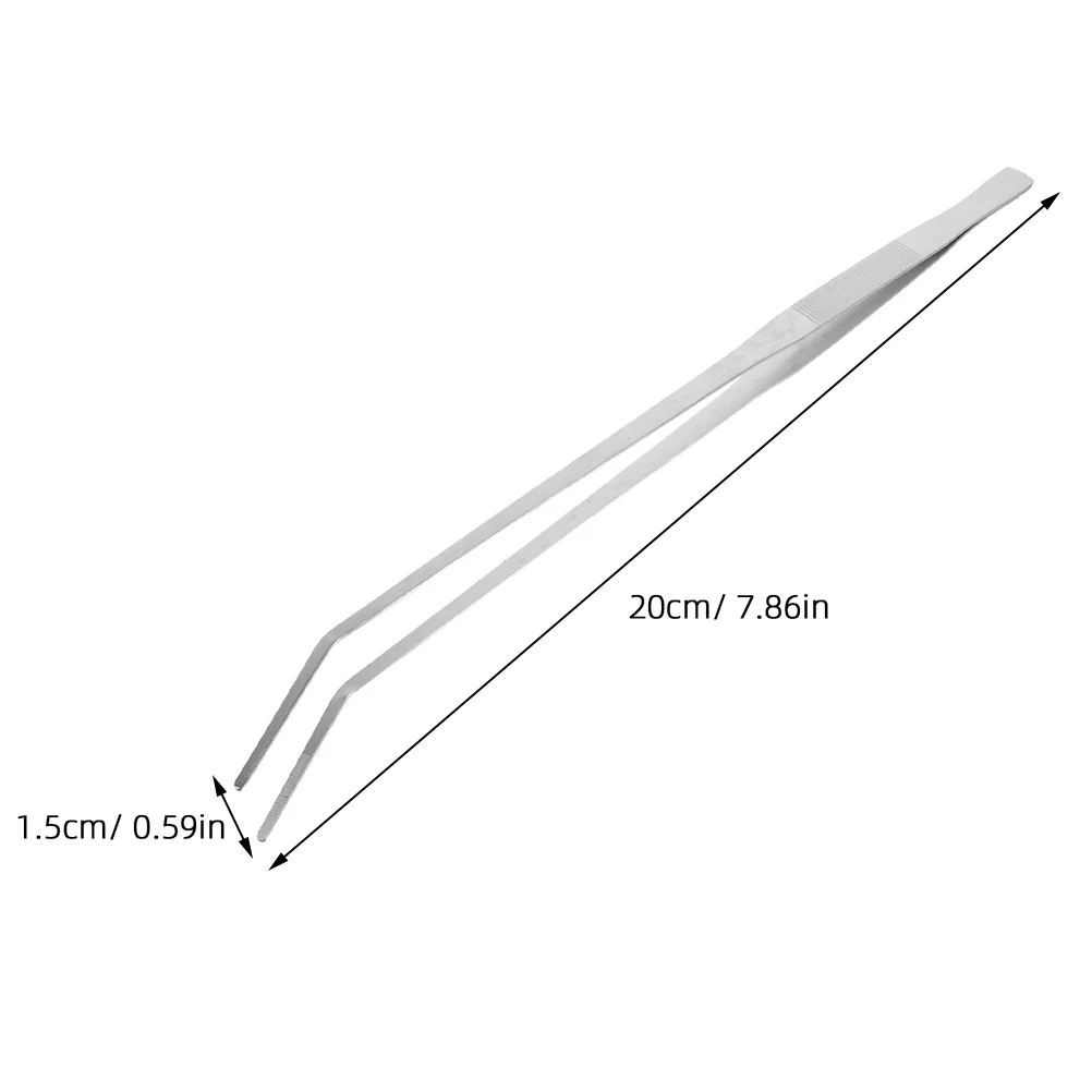 

2pcs Feeding Tongs Long Handle for Aquarium Reptile Food Lizard Pot Tweezers Tool Fish Tank Grabber Terrarium Extra Long