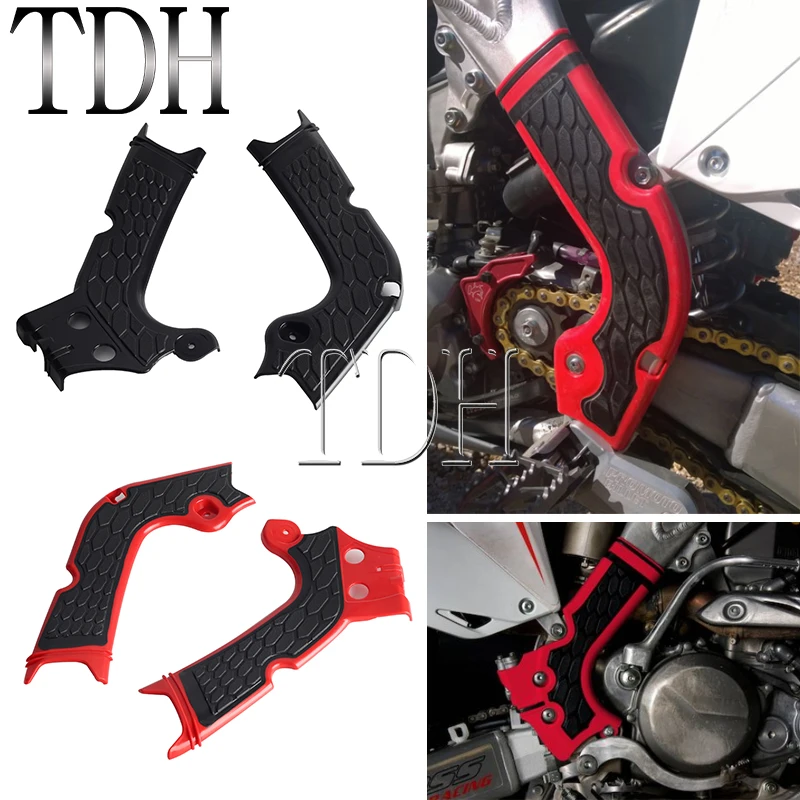 

Motocross X-Grip Frame Protector for Honda CRF250R CRF250RX 2018-2019 CRF450R/RX CRF300RX 2019 Plastic Side Frame Cover Guard