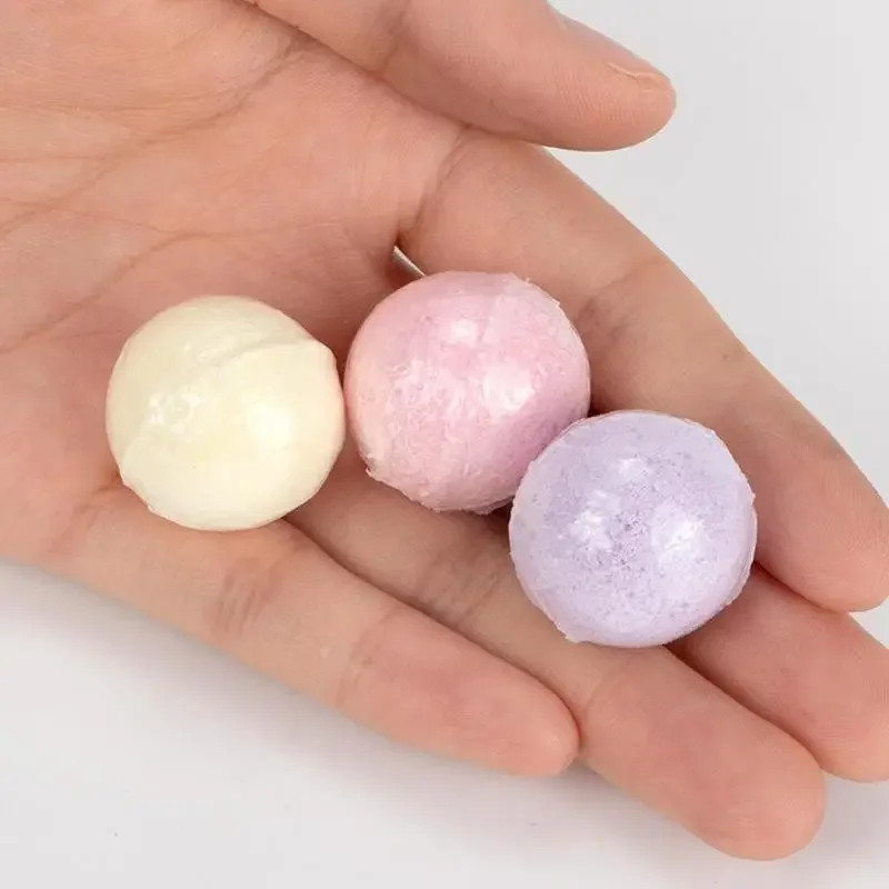 Boule de Sels de Bain, Huile Essentielle Faite à la Main, Sel de Bain Hydratant, Boules de Douche à Bulles de Regina, Nettoyeur de Corps, Instituts Soulignés, Spa, 5 Pièces