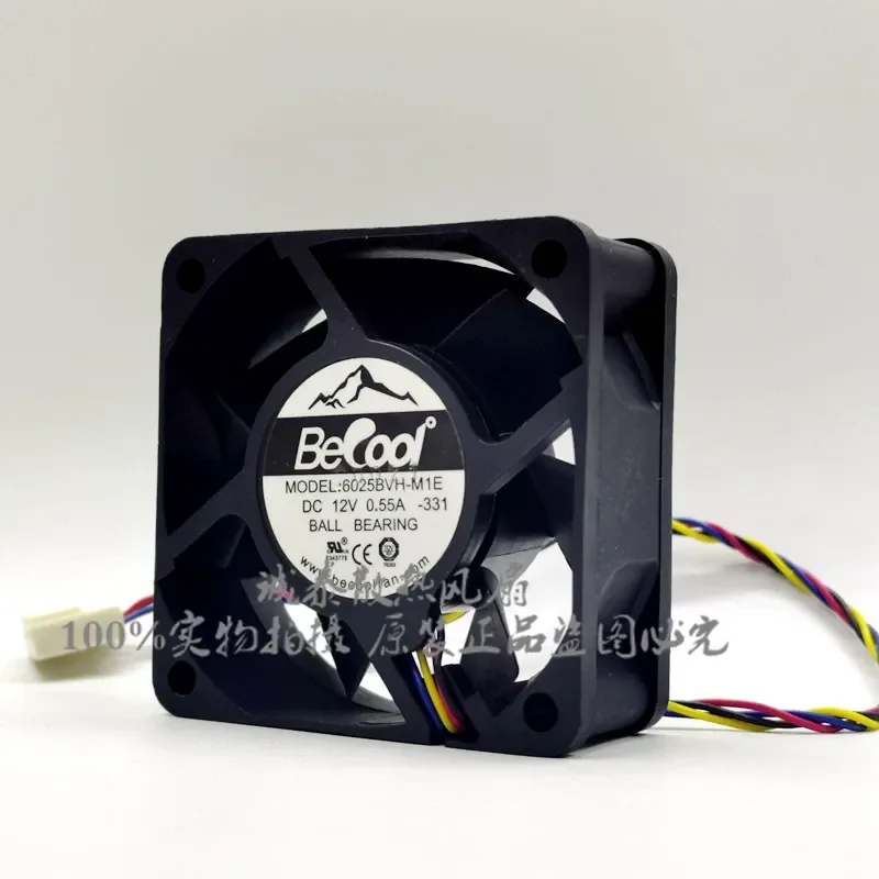 for Leopard 6025BVH-M1E Original 6cm 12V 0.55A 4-Wire PWM Temperature Control CPU Cooling Fan