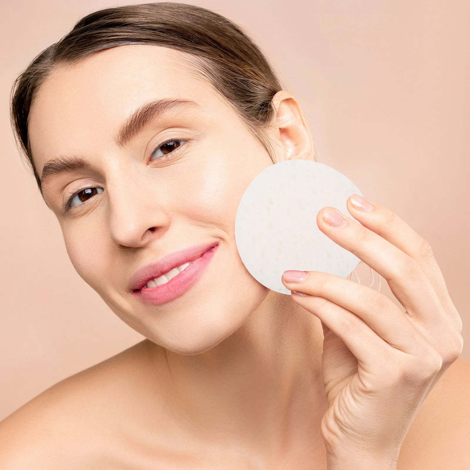 

100 шт. круглых спонжей для очищения лица, удаления макияжа и ухода за кожей, инструмент для умывания лица