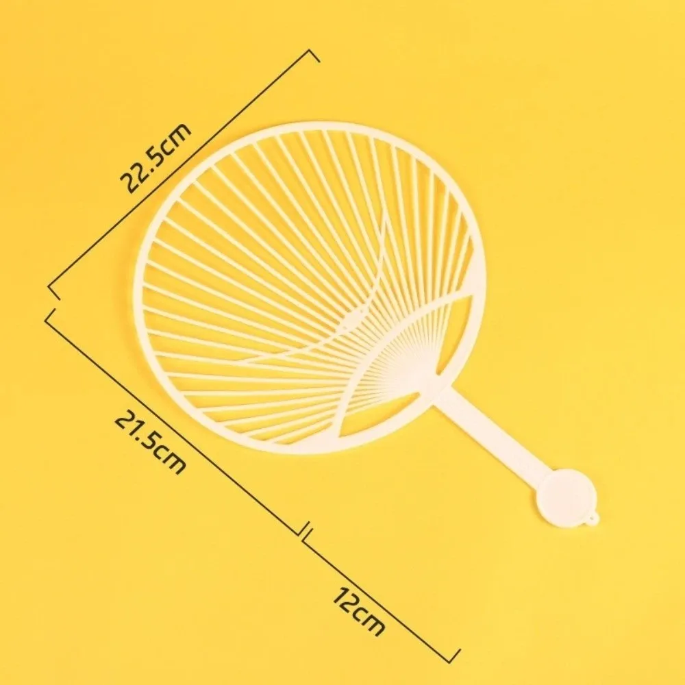 White Hand-held Fan Framework Plastic Fan Making Crafts Hand Fan Semi-finished Unassembled DIY Concert Cheer Fan DIY Project