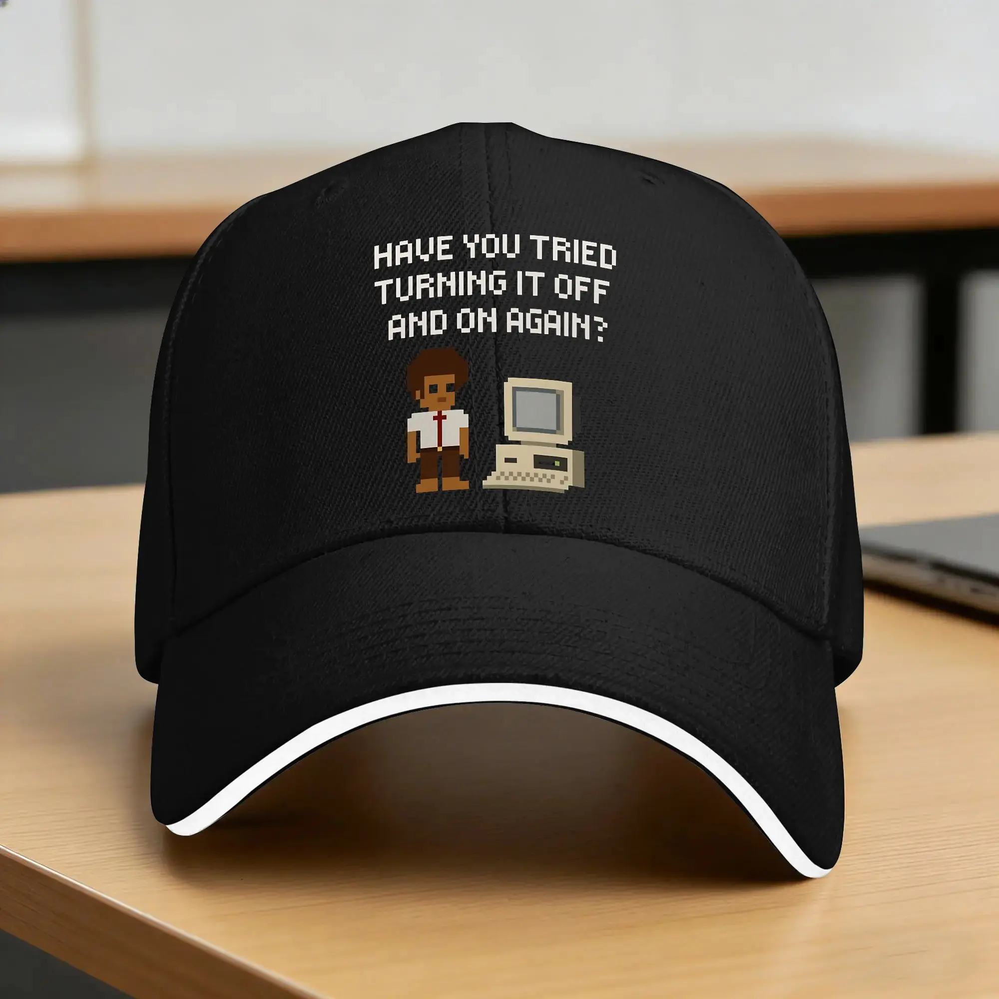 IT Crowd Roy Funny Tech Support Quote Baseball Cap  Kpop Rock High Quality Hip Hop Hats Unisex Men Casual Design Snapback Cap