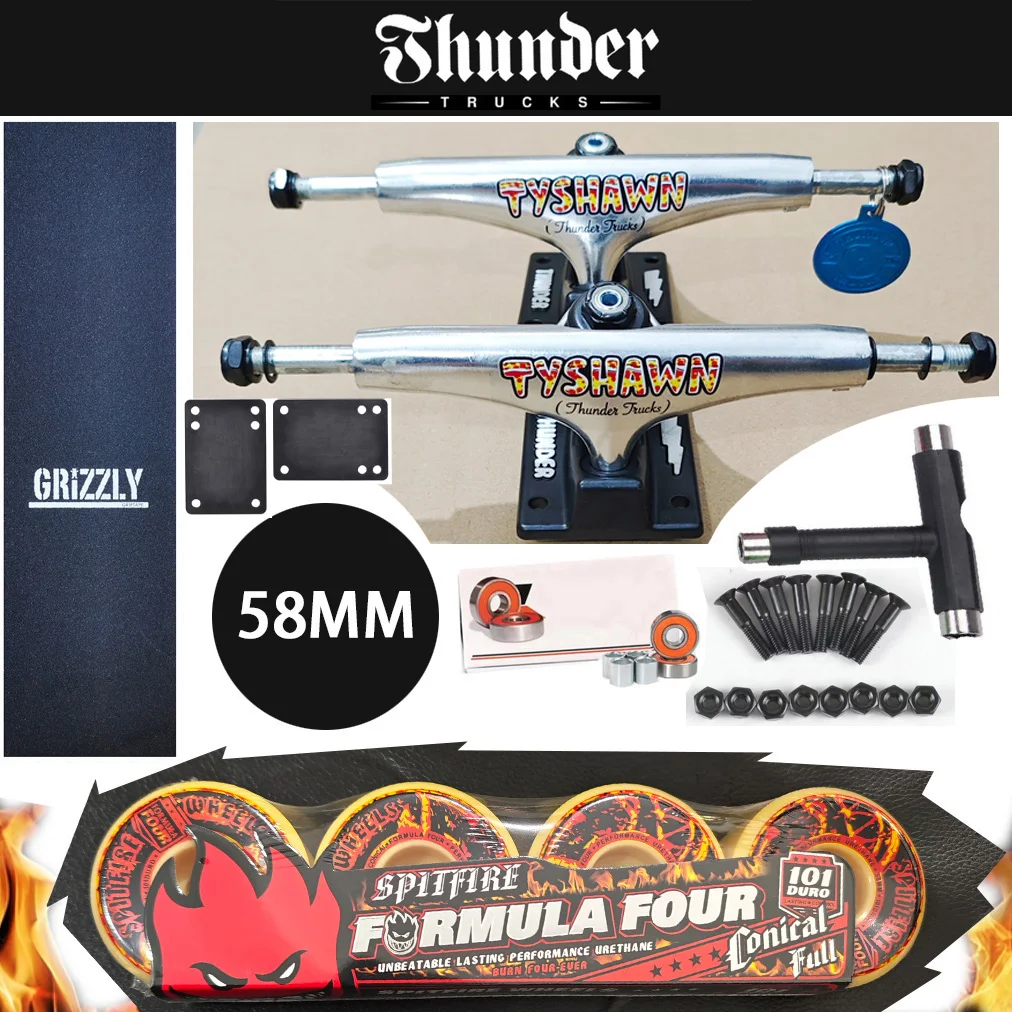 8*3様 THUNDER トラック 足回り 147 THUNDER TRUCK サンダー トラック TITANIUM LIGHTS 3 147 HI シルバー